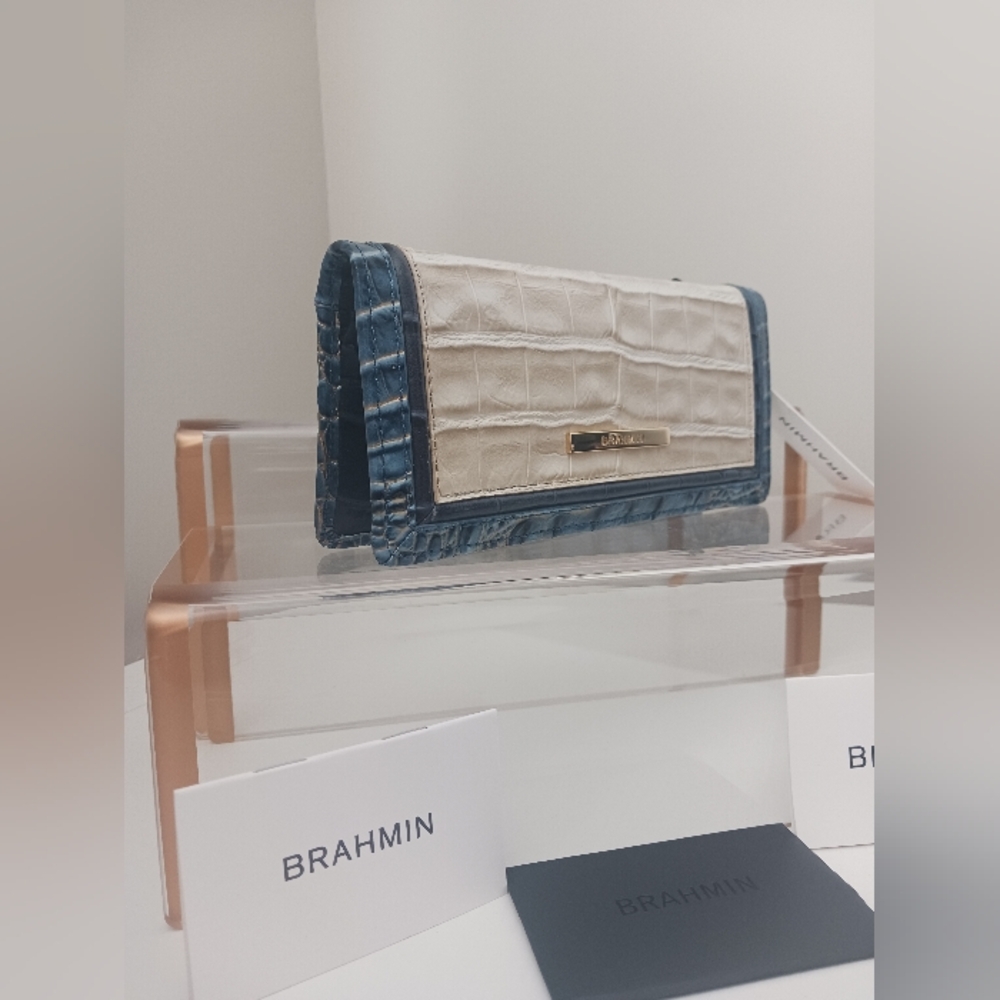 NWT Brahmin - Ady Wallet Mindful Grey Acoustic Wallet - Picture 8 of 10